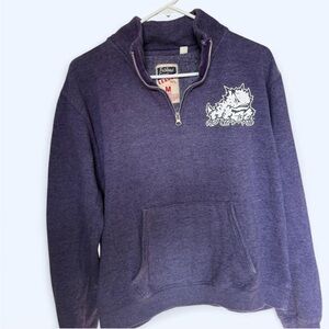 League Purple Zip-Up Sweater